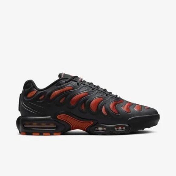 New Nike Air Max Plus Drift Men's Running Shoes Black Dragon Red Size 9 - Picture 3 of 5